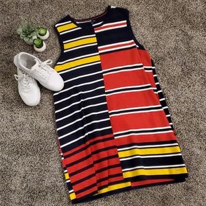 Tommy Hilfiger Navy Red Multi Dress. Sz XXL.